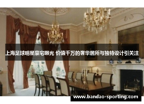 上海足球明星豪宅曝光 价值千万的奢华居所与独特设计引关注